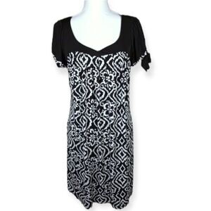EN FOCUS BLACK & WHITE DRESS SZ.12 EUC